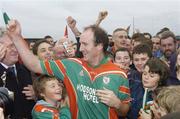 FOR LIBARY    8 October 2006; Man of the Match, David O'Connor, St Bridgets, celebrates victory. Roscommon Senior Football Championship Final, St Bridgets v St Faithleachs, Hyde Park, Roscommon . Picture credit: Damien Eagers / SPORTSFILE