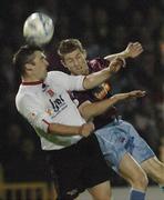 20 October 2006; David O'Dowd, Galway United, in action against Robert McCartey, Dundalk. eircom League, Division 1, Galway United v Dundalk, Terryland Park, Galway. Picture credit: Ray Ryan / SPORTSFILE