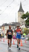 15 August 2014; Yohann Dinz of France, left, and Mikhail Ryzhov of Russia, right, during the men's 50k walk final. European Athletics Championships 2014 - Day 4. Zurich, Switzerland. Picture credit: Stephen McCarthy / SPORTSFILE