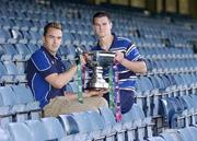 26 October 2006; Niall Ronan, left, Lansdowne Rugby Club, and Jonathan Sexton, St. Mary's College, at a photocall to announce the results of the AIB Senior Cup and AIB Junior Cup draws. The AIB Cup and AIB Junior Cup are the leading All-Ireland club knockout competitions in Irish Rugby. They consist of representatives from each of the four provinces – Connacht, Leinster, Munster and Ulster. Guinness East Stand, Lansdowne Road, Dublin. Picture credit: Matt Browne / SPORTSFILE