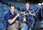 26 October 2006; Niall Ronan, left, Lansdowne Rugby Club, and Jonathan Sexton, St. Mary's College, at a photocall to announce the results of the AIB Cup and AIB Junior Cup draws. The AIB Cup and AIB Junior Cup are the leading All-Ireland club knockout competitions in Irish Rugby. They consist of representatives from each of the four provinces – Connacht, Leinster, Munster and Ulster. Guinness East Stand, Lansdowne Road, Dublin. Picture credit: Matt Browne / SPORTSFILE