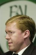 7 November 2006; Republic of Ireland manager Steve Staunton during a press conference to announce the Republic of Ireland team. Tulip Inn, Dublin. Picture credit: David Maher / SPORTSFILE