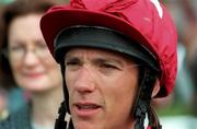 11 September 1999; Jockey Frankie Dettori during horse racing at Leopardstown Racecourse in Dublin. Photo by Ray McManus/Sportsfile