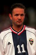 1 September 1999; Sinisa Mihajlovic of Yugoslavia during the UEFA European Championships Qualifier match between Republic of Ireland and Yugoslavia at Lansdowne Road in Dublin. Photo by David Maher/Sportsfile