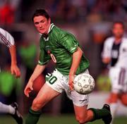 1 September 1999; Robbie Keane of Ireland during the UEFA European Championships Qualifier match between Republic of Ireland and Yugoslavia at Lansdowne Road in Dublin. Photo by David Maher/Sportsfile