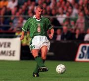 1 September 1999; Roy Keane of Ireland during the UEFA European Championships Qualifier match between Republic of Ireland and Yugoslavia at Lansdowne Road in Dublin. Photo by David Maher/Sportsfile