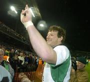 11 November 2006; Ireland's Malcolm O'Kelly after the final whistle. Autumn Internationals, Ireland v South Africa, Lansdowne Road, Dublin. Picture credit: Matt Browne / SPORTSFILE