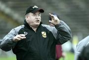 12 November 2006; The Kevin Lynch's manager Liam Hinphey reacts after Cushendall had scored a goal.  AIB Ulster Senior Hurling Championship Final Replay, Cushendall v Kevin Lynch's, Casement Park, Belfast. Picture credit: Russell Pritchard / SPORTSFILE