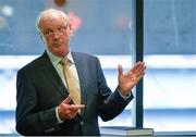 22 August 2014; Dr. Paddy Crowley, GP and founder of Mycro Sports, in attendance at his Thesis Presentation on his 25 year research and development programme on ‘The Prevention of Hurling and Camogie Related Head Injuries'. Croke Park, Dublin. Picture credit: Piaras O Midheach / SPORTSFILE