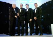 10 November 2006; James 'Cha' Fitzpatrick, Kilkenny, receives his award from An Taoiseach Bertie Ahern, TD, in the company of Dessie Farrell, Chief Executive, GPA and Dave Sheerin, Opel Ireland, at the 2006 Opel GPA Player of the Year Awards. Gaelic Player Assoication Awards, Citywest Hotel, Dublin. Picture credit: Brendan Moran / SPORTSFILE