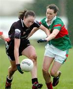 12 November 2006; Aisling Barrett, Donaghmore, in action against Nicola Hurst, Carnacon. Vhi Healthcare All-Ireland Ladies Club Championship Semi-Final, Carnacon v Donaghmore, Carnacon, Mayo. Picture credit: Ray Ryan / SPORTSFILE