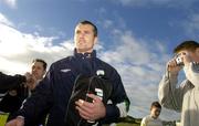 13 November 2006; Shay Given at the end of Republic of Ireland squad training. Gannon Park, Malahide, Dublin. Picture credit: David Maher / SPORTSFILE