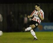 13 November 2006; Mark Farren, Derry City, takes his missed penalty against Waterford United. eircom League Premier Division, Waterford United v Derry City, RSC, Waterford. Picture credit: Matt Browne / SPORTSFILE