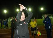 13 November 2006; Derry City manager Stephen Kenny celebrates after the final whistle. eircom League Premier Division, Waterford United v Derry City, RSC, Waterford. Picture credit: Matt Browne / SPORTSFILE