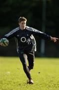 17 November 2006; Ronan O'Gara in action during Ireland rugby squad training. Back pitch, Lansdowne Road, Dublin. Picture credit: Brendan Moran / SPORTSFILE