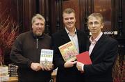 14 November 2006; Tom Humphries, left, Alan English, centre, and Donn McClean at a press conference to announce the shortlist for the inaugural William Hill Irish Sports Book of the Year award. Biographies of Sean Boylan, Paul McGrath and jockey Timmy Murphy, Tom Humphries' look back on the great Dublin and Kerry Gaelic football rivalry, Alan English's review of Munster's road to Heineken Cup glory, and Paddy Agnew's Forza Italia make up the final six. The winner will be announced in Dublin on Monday the 20th November 2006. Easons, Dawson Street, Dublin. Picture credit: Ray McManus / SPORTSFILE