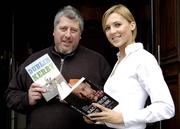14 November 2006; Sarah McGovern, from Stepaside, Dublin, with Tom Humphries at a press conference to announce the shortlist for the inaugural William Hill Irish Sports Book of the Year award. Biographies of Sean Boylan, Paul McGrath and jockey Timmy Murphy, Tom Humphries' look back on the great Dublin and Kerry Gaelic football rivalry, Alan English's review of Munster's road to Heineken Cup glory, and Paddy Agnew's Forza Italia make up the final six. The winner will be announced in Dublin on Monday the 20th November 2006. Easons, Dawson Street, Dublin. Picture credit: Ray McManus / SPORTSFILE