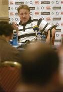 22 November 2006; Ireland head coach Eddie O'Sullivan speaking during the Ireland Rugby Team Media Day. Killiney Castle, Killiney, Co. Dublin. Picture credit: Brendan Moran / SPORTSFILE