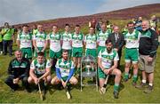 24 August 2014; Competitors in the senior competition, back row from left, Alan Nolan, Dublin, Patrick McKillion, Tyrone, Patrick Kelly, Clare, Nigel Daly, Galway, Andrew Fahey, Clare, Donal O'Brien, Mayo, Stevie Brenner, Waterford, Uachtarán Chumann Lúthchleas Gael Liam Ó Néill , Brendan Cummins, Tipperary, Martin Donnelly, Poc Fada sponsor. Front row, Humphrey Kelleher, Chairman of the National Poc Fada Committee, Kevin Walsh, Kilkenny, Eoin Reilly, Laois, Ruairí Convery, Derry. M. Donnelly All-Ireland Poc Fada Final. Annaverna Mountain, Ravensdale, Cooley, Co. Louth. Picture credit: Piaras Ó Mídheach / SPORTSFILE