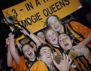 19 November 2006; St Lachtain's players celebrate with the Bill Carroll cup. All-Ireland Senior Camogie Club Championship Final, St Lachtain's v O'Donovan Rossa, O'Moore Park, Portlaoise, Co. Laois. Picture credit: Brian Lawless / SPORTSFILE