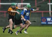 19 November 2006; Jane Adams, O'Donovan Rossa, in action against Esther Costelloe, St Lachtain's. All-Ireland Senior Camogie Club Championship Final, St Lachtain's v O'Donovan Rossa, O'Moore Park, Portlaoise, Co. Laois. Picture credit: Brian Lawless / SPORTSFILE