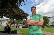 28 August 2014; Pictured in Eyre Square, Galway, is Connacht Rugby player Mils Muliaina. As a 100% Irish owned and operated retailer, LifeStyle Sports today proudly announced its title sponsorship of Connacht Rugby and showcased the new LifeStyle Sports branded Connacht Rugby jersey. Eyre Square, Galway City. Picture credit: Diarmuid Greene / SPORTSFILE
