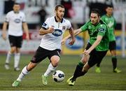 29 August 2014; Kurtis Byrne, Dundalk, in action against Jack Memery, Bohemians. SSE Airtricity League Premier Division, Dundalk v Bohemians, Oriel Park, Dundalk, Co. Louth. Picture credit: Oliver McVeigh / SPORTSFILE