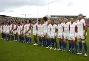 26 November 2006; The Pacific Islands team line up before the game. Autumn Internationals, Ireland v The Pacific Islands, Lansdowne Road, Dublin. Picture credit: Brendan Moran / SPORTSFILE