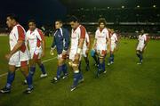 26 November 2006; The Pacific Islands team leave the field after the game. Autumn Internationals, Ireland v The Pacific Islands, Lansdowne Road, Dublin. Picture credit: Brendan Moran / SPORTSFILE