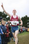 26 November 2006; Mark Christie, Westmeath, crossing the line to win the Mens AAI National Inter Counties Cross Country Championship. Dungarvan, Co.Waterford. Picture credit: Tomas Greally / SPORTSFILE