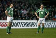 26 November 2006; Brian O'Driscoll, right and Gordon D'Arcy, Ireland. Autumn Internationals, Ireland v The Pacific Islands, Lansdowne Road, Dublin. Picture credit: Ray Lohan / SPORTSFILE