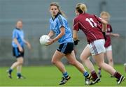 30 August 2014; Noelle Healy, Dublin, in action against Catriona Cormican, Galway. TG4 All-Ireland Ladies Football Senior Championship, Semi-Final, Dublin v Galway, Cusack Park, Mullingar, Co. Westmeath. Picture credit: Oliver McVeigh / SPORTSFILE