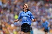31 August 2014; Lisa Walsh, Ballylinan N.S, Laois, representing Dublin, during the INTO/RESPECT Exhibition GoGames. Croke Park, Dublin. Picture credit: Stephen McCarthy / SPORTSFILE