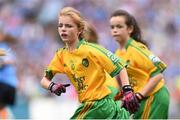 31 August 2014; Tara Bedford, Rathmore N.S, Kildare, representing Donegal, during the INTO/RESPECT Exhibition GoGames. Croke Park, Dublin. Picture credit: Stephen McCarthy / SPORTSFILE