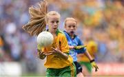 31 August 2014; Eimile Culleton, Scoil Mhuire, Latton, Monaghan, representing Donegal, during the INTO/RESPECT Exhibition GoGames. Croke Park, Dublin. Picture credit: Stephen McCarthy / SPORTSFILE