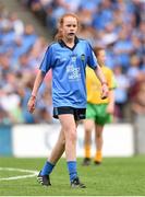 31 August 2014; Kate Kenny, St. Cynocs N.S, Offaly, representing Dublin, during the INTO/RESPECT Exhibition GoGames. Croke Park, Dublin. Picture credit: Stephen McCarthy / SPORTSFILE
