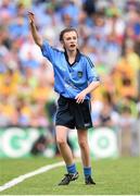 31 August 2014; Megan Morrissey, Arles N.S, Laois, representing Dublin, during the INTO/RESPECT Exhibition GoGames. Croke Park, Dublin. Picture credit: Stephen McCarthy / SPORTSFILE