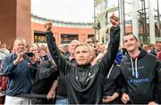 3 September 2014; Carl Frampton, after a public workout ahead of his IBF super-bantamweight title fight against Kiko Martinez on Saturday. Victoria Square Shopping Centre, Belfast, Co. Antrim. Picture credit: Oliver McVeigh / SPORTSFILE