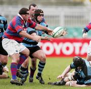 6 January 2007; David Quinlan, Shannon, is tackled by Anton O'Donnell, Clontarf. AIB League, Division 1, Shannon v Clontarf, Thomond Park, Limerick. Picture credit: Kieran Clancy / SPORTSFILE