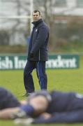 9 January 2007; Leinster head coach Michael Cheika watches his players during rugby squad training. Old Belvedere RFC, Anglesea Road, Dublin. Picture credit: David Maher / SPORTSFILE