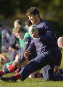 10 January 2007; Munster's Donncha O'Callaghan in action during rugby squad training. Cork Constitution RFC, Temple Hill, Cork. Picture credit: Pat Murphy / SPORTSFILE