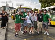 6 September 2014; Republic of Ireland supporters in Tibilisi, Georgia, ahead of their side's UEFA EURO 2016 Championship Qualifer, Group D, match against Georgia on Sunday. Tbilisi, Georgia. Picture credit: David Maher / SPORTSFILE