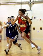 13 January 2007; Aisling O'Neill, Killester, in possession against Deirdre O'Leary, Glanmire. Under 18 Women's Semi-Final, Killester v Glanmire, Oblate Hall, Inchicore. Picture credit: Declan Masterson / SPORTSFILE *** Local Caption ***