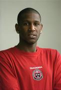 15 January 2007; Bohemians' new signing, Darren Mansaram, at the first day of fitness testing at the School of Health and Human Performance, DCU. DCU, Dublin. Picture Credit: David Maher / SPORTSFILE