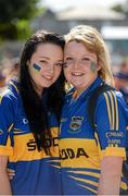 7 September 2014; Tipperary supporters Sinead, left, and Caoimhe Maloney, from Cashel, Co. Tipperary, ahead of the game. GAA Hurling All Ireland Senior Championship Final, Kilkenny v Tipperary. Croke Park, Dublin. Picture credit: Pat Murphy / SPORTSFILE