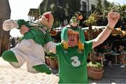 7 September 2014; Republic of Ireland supporter Malachy Gormley, from Letterkenny, Co. Donegal, outside the Hanger bar, Tbilisi, Georgia, UEFA EURO 2016 Championship Qualifer, Group D, Georgia v Republic of Ireland game. Picture credit: David Maher / SPORTSFILE