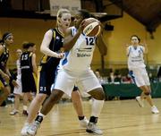 14 January 2007; Cathy Kavanagh, Bausch and Lomb Wildcats, in action against Fiona Scally, UL Aughinish. Women's Superleague National Cup Semi-Final, UL Aughinish v Bausch and Lomb Wildcats, National Basketball Arena, Tallaght, Dublin. Picture credit: Brendan Moran / SPORTSFILE