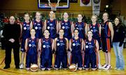 14 January 2007; The DCU Mercy team. Women's Superleague National Cup Semi-Final, DCU Mercy v Team Montenotte Hotel, Cork, National Basketball Arena, Tallaght, Dublin. Picture credit: Brendan Moran / SPORTSFILE