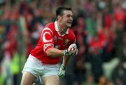 26 September 1999; Joe Kavangh of Cork celebrates after scoring his side's goal during the Bank of Ireland All-Ireland Senior Football Championship Final match between Meath and Cork at Croke Park in Dublin. Photo by Brendan Moran/Sportsfile
