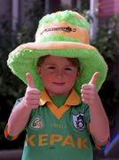 26 September 1999; Meath fan Killian Dervan prior to the Bank of Ireland All-Ireland Senior Football Championship Final between Meath and Cork at Croke Park in Dublin. Photo by Brendan Moran/Sportsfile